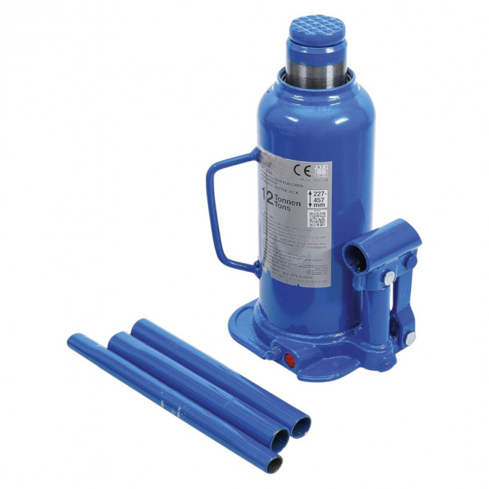 Hitman HT-20312T Hydraulic Bottle Jack, 12 Tonna, max. 457 mm emelési magasság