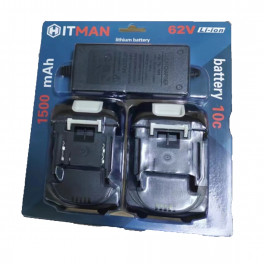 Hitman HT-BBC-62V Nagy Teljesítményű Akkumulátor Csomag: 2db 62V 2000mAh Akkumulátor és Gyorstöltő