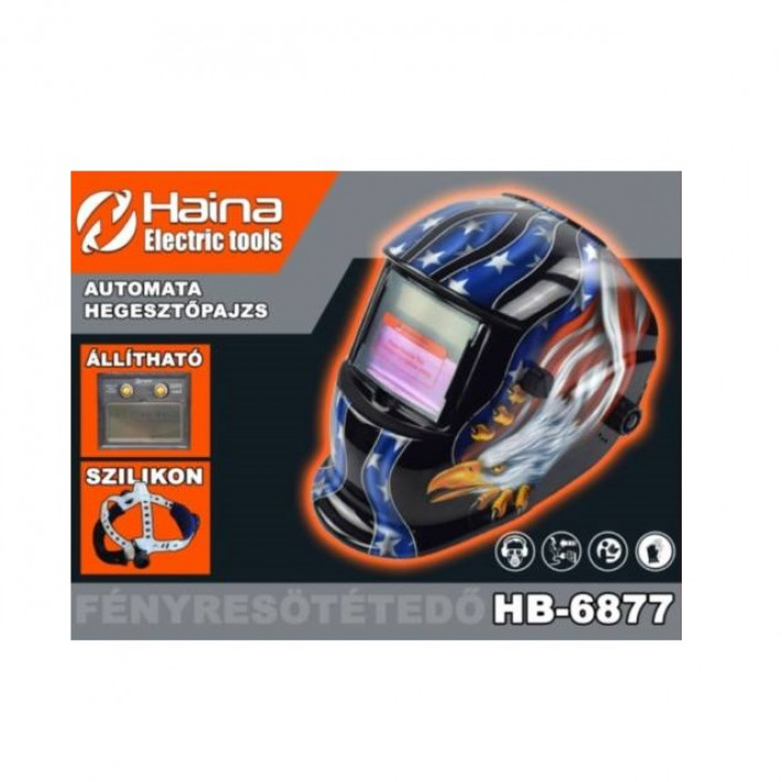 Haina HB-6877 Automata Fényresötétedő Hegesztőpajzs Sas mintás