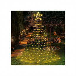 Kifeszíthető karácsonyfa formájú LED világítás