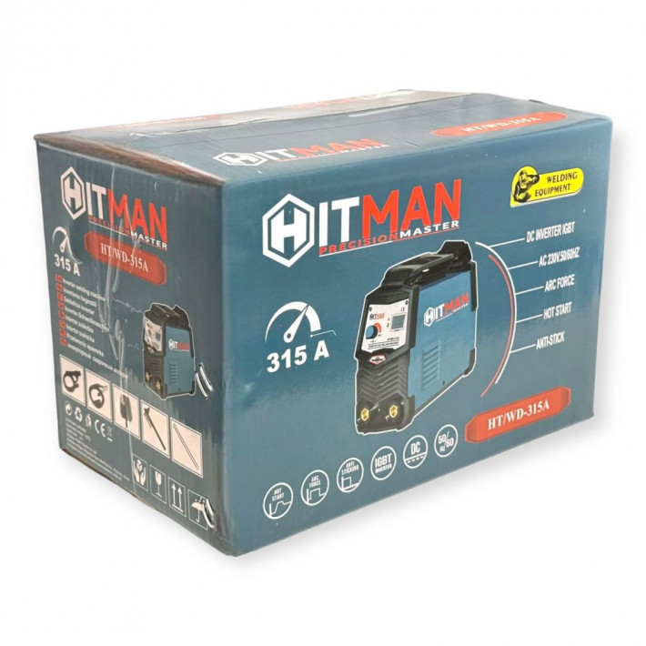 Hitman HT-WD-315 MMA Inverteres Hegesztőgép 20-315A, Digitális Kijelzővel