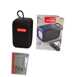 Hordozható Bluetooth mini hangszóró, RGB világítással WKS-339