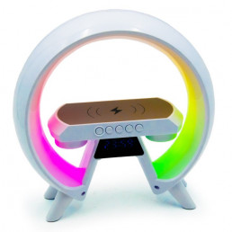XM-X63 Többfunkciós vezeték nélküli RGB LED lámpa hangszóróval, bluetooth kapcsolattal Időkijelzés és ébresztőóra funkció