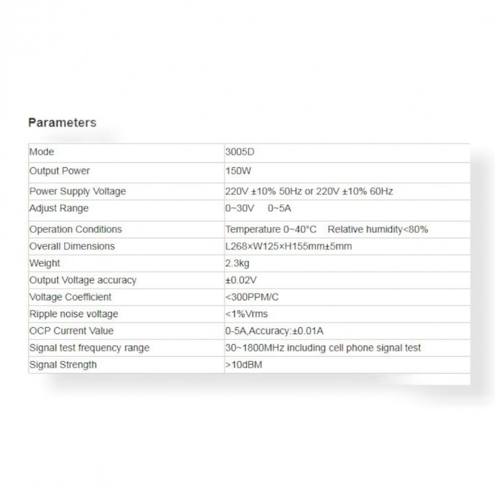 Yihua YH3005D Intelligens Programozható Labortápegység 150W, 0-30V, 0-5A Kimenettel