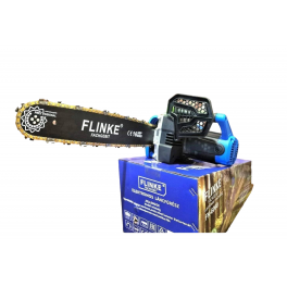 Flinke Láncfűrész 4200 W Elektromos FK-6060 2023-s új típus erősített vágólap 405mm automatikus olajzás kék 2db lánc szettel