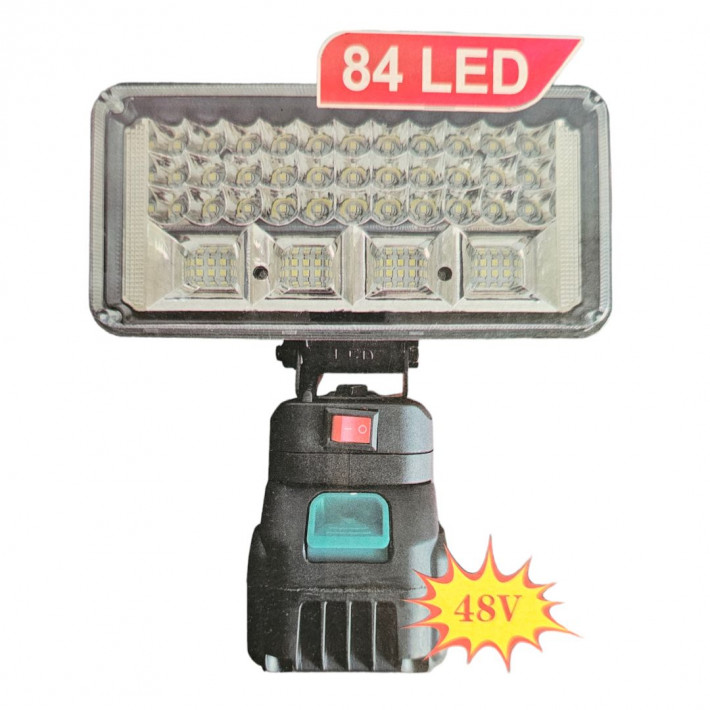 FK-LAM-07 84 LED-es 48V akkumulátoros munkalámpa