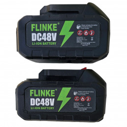 Flinke FK-AKK-4060 48V Segédkerekes Akkumulátoros Fűkasza és Szegélynyíró 2db Nagy Akku - Erősebb Motor