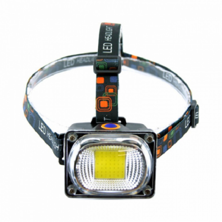 1 fényszórós profi LED fejlámpa töltővel és akkumulátorral LL-6651