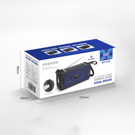 OEM HF-U13 Mini hordozható vezeték nélküli hangszóró LED zseblámpa FM rádió