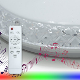 Mennyezeti RGB LED Lámpa – Diamond – 50 cm – Bluetooth zenelejátszás 