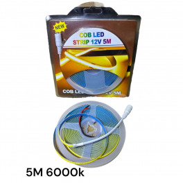 COB LED szalag – hidegfehér – 12V 5M 6000k
