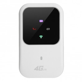 Hordozható vezeték nélküli 4G / LTE vezeték nélküli router 2400mAH akkumulátorral, SD slot, M80, fehér