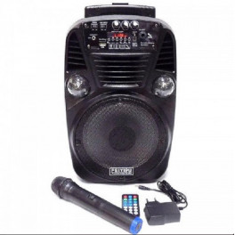 Kompakt újratölthető karaoke hangszóró FEIYIPU ES-8 8 "300W 1 mikrofonnal