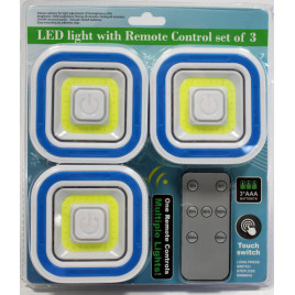 Vezeték nélküli LED lámpa szett távirányítóval (3 darab fényforrással) 
