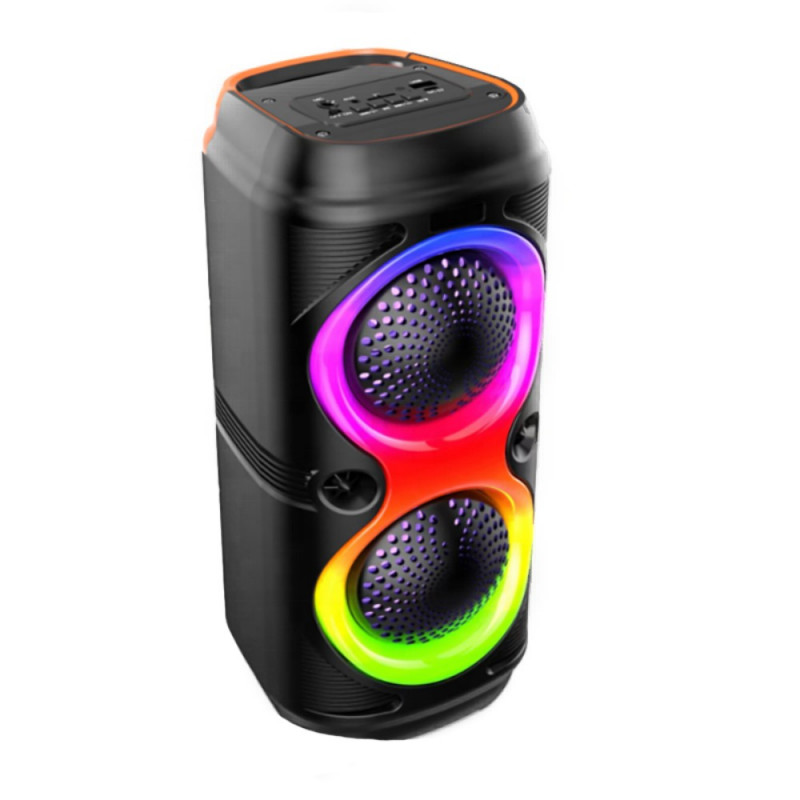 ABS-2401 Bluetooth party hangfal 1800 mAh akkumulátorral, lenyűgöző RGB LED fényekkel és erős basszussal (BBV)