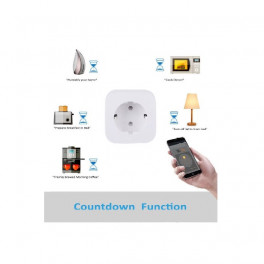 Wifi Smart Plug dugalj 16A, TUYA smart life WiFi, kompatibilis Google/ Alexa, távoli elérés KE23-515