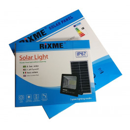 Rixme napelemes LED reflektor távirányítóval - 150W