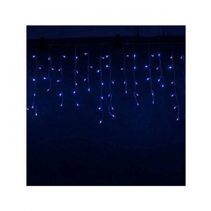 180 LED-eskarácsonyi jégcsap fényfüzér, izzósor, 8,5 m - kék