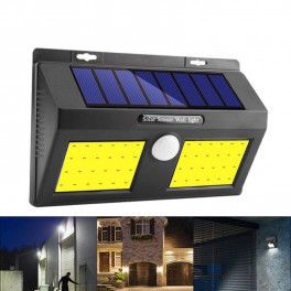 Alloet napelemes kültéri (20W) COB LED lámpa alkonyat kapcsolóval és mozgásérzékelővel
