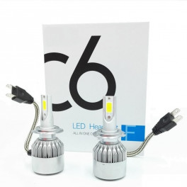 C6 H7 LED fényszóró izzó szett (2db) H7 foglalattal