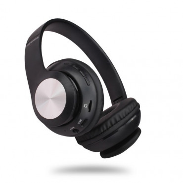 66BT Bluetooth Fejhallgató és Rádió (Fekete)