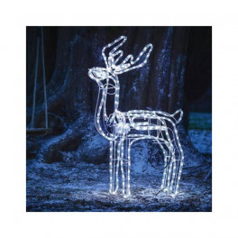 Led rénszarvas 63*67 cm kültéri karácsonyi dekoráció Hidegfehér