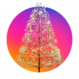 LED karácsonyi dekorációs fa 90cm - 600 LED Meleg fehér