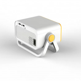Hordozható Wifis Android 4K Projektor Sárga - Fehér