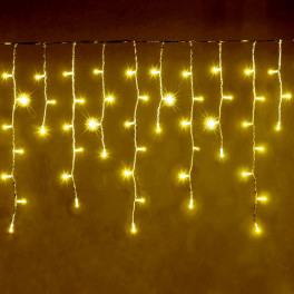 500 LED -es Toldható Jégcsap Fényfüzér, Izzósor 25m Melegfehér