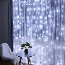 LED Fényfüggöny 2m X 2m Hidegfehér