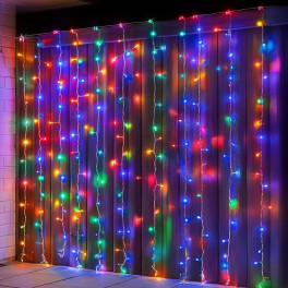 LED Fényfüggöny 3m x 3m színes