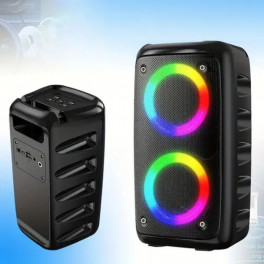 KTS-2056 Hordozható Vezeték Nélküli Bluetooth Hangszóró LED Fényekkel és RGB Támogató Mikrofonnal