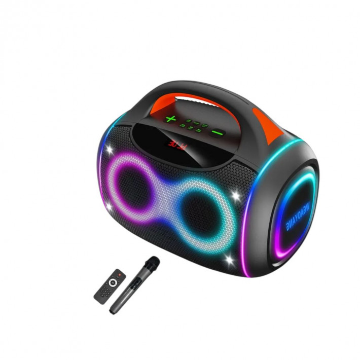 WGY-4402 hordozható Party hangszóró Dupla 4 hüvelykes RGB 50W 4500mah 
