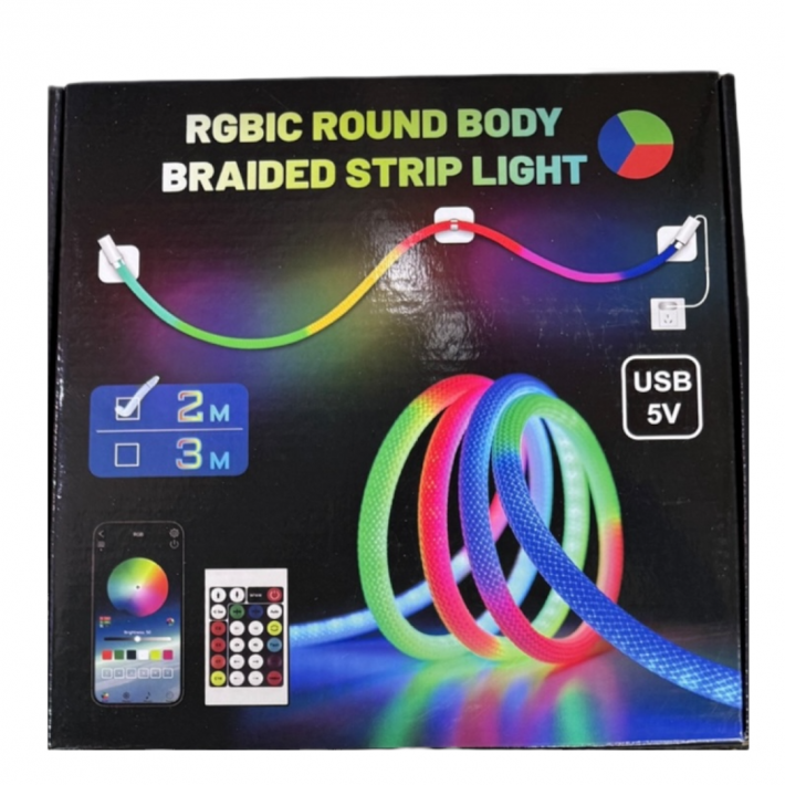 LED szalag távirányítóval, 2 méteres
