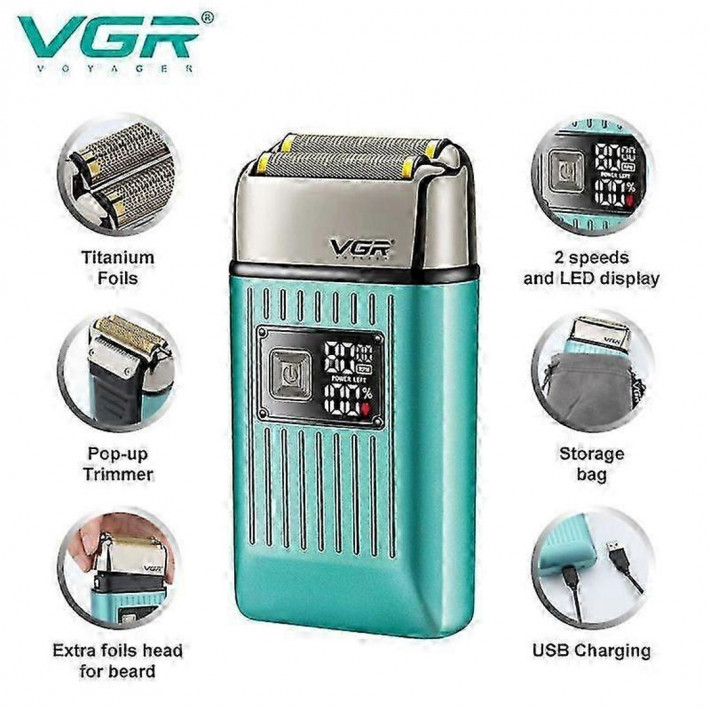 VGR V-357 Vezeték nélküli borotva, 1400 mAh, IPX6 vízálló