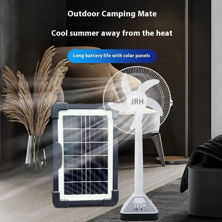 Újra Tölthető Napelemes Ventilátor JG-F316HS