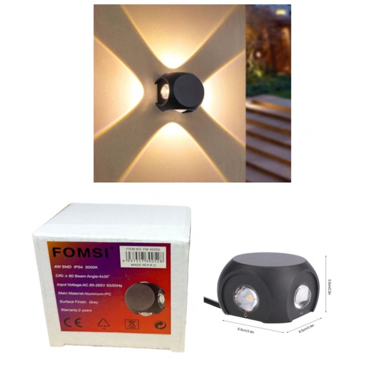 Led fali lámpa 4W