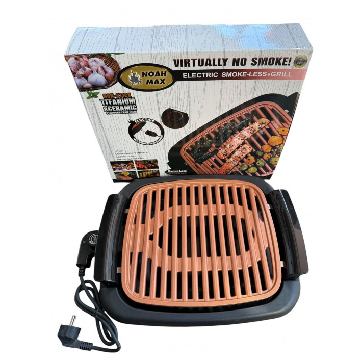Füstmentes elektromos grillsütő tapadásmentes ráccsal