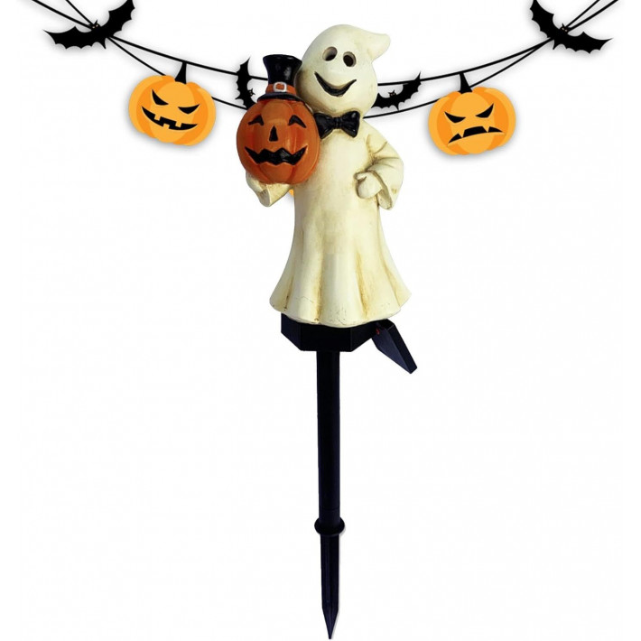 Halloweeni szellemdekoráció napelemes