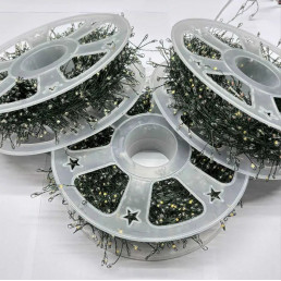 Tündérfény karácsonyi 900 LED-es hidegfehér fényfüzér 30 m