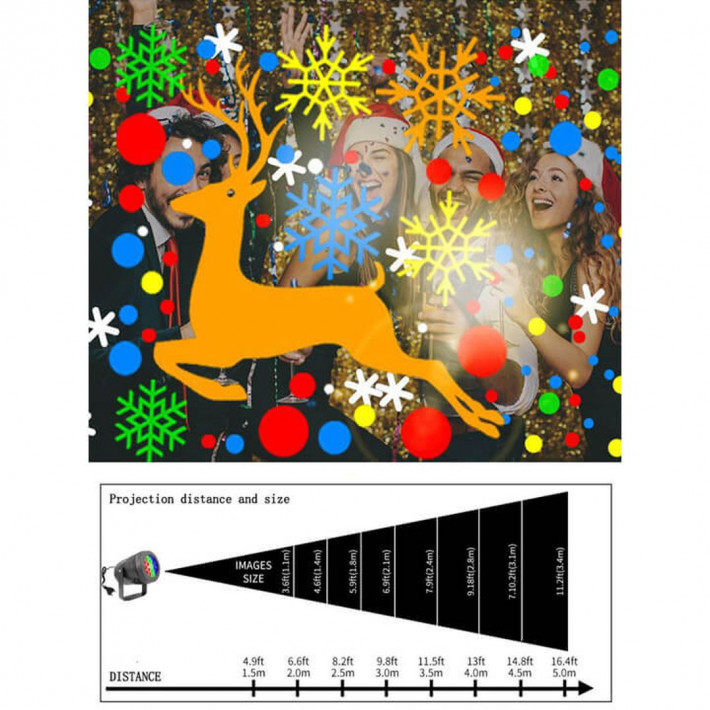 Ünnepi kültéri /beltéri Led projektor 