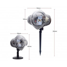 KARÁCSONYI LED DISZKÓGÖMB RGB PROJEKTOR