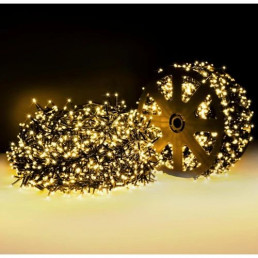 Tündérfény karácsonyi 1800 LED-es melegfehér fényfüzér távirányítóval 54m 