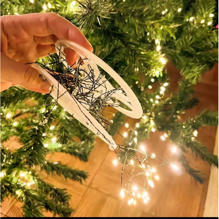 Tündérfény karácsonyi 2700 LED-es melegfehér fényfüzér távirányítóval 84m 