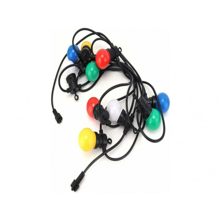 Retro gömb égős fényfűzér 5 m-es 