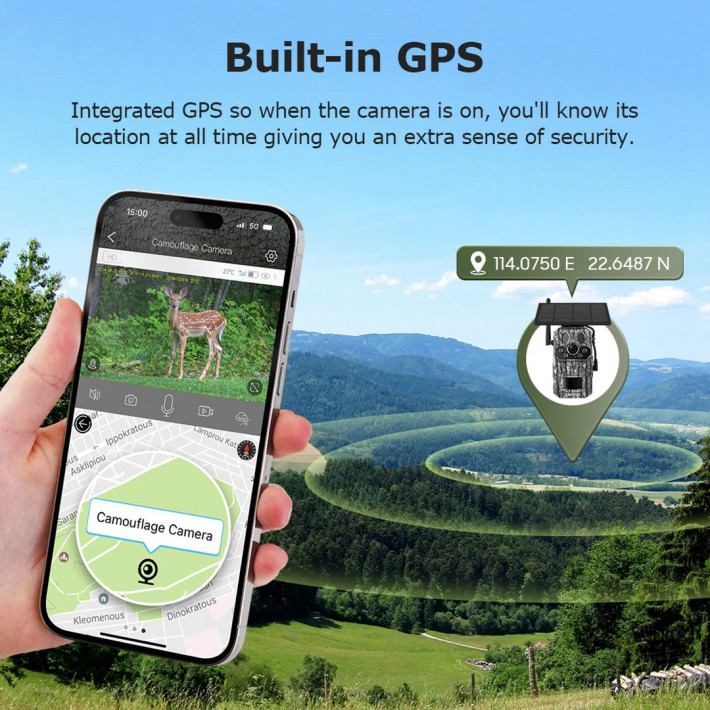 ST-HC808-3M-GPS Napelemes Vadkamera