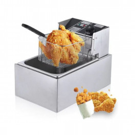 Elektromos fritőz, RAF, 2500 W, fedéllel, 5.5L kapacitás