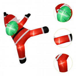 Karácsonyi felfújható mászó Mikulás  180 cm